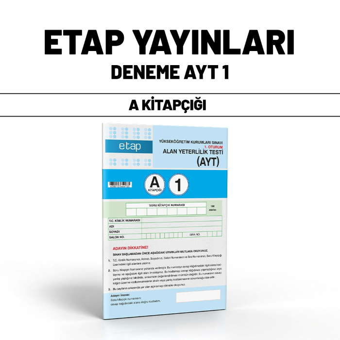 ETAP YKS AYT SNV 1-A - 2024-25